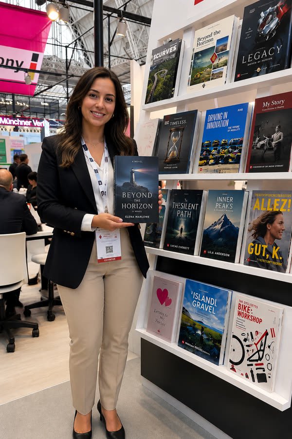 The Crown Publisher at a book fair