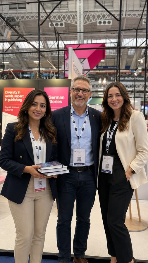 The Crown Publisher at a book fair