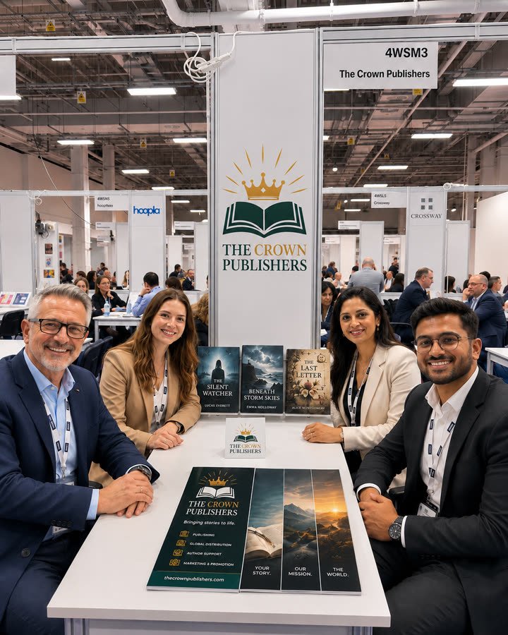 The Crown Publisher at a book fair